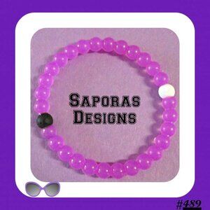 Purple Silicone Bracelet For Teen/Girl Gift